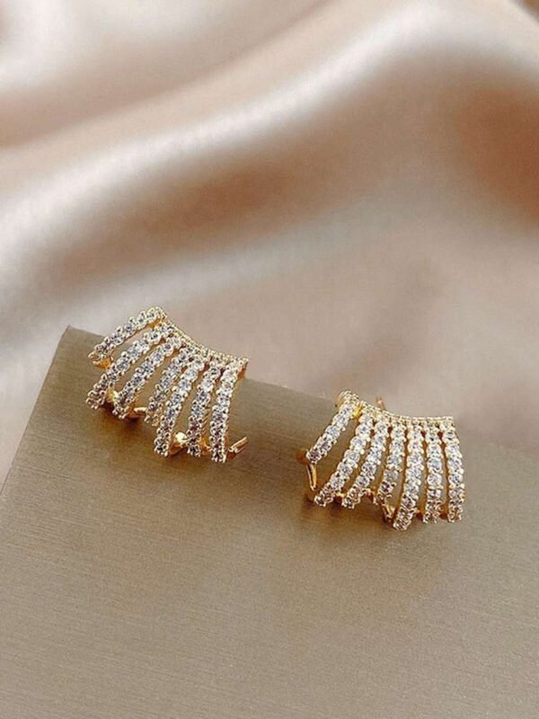 Unique Eight Claw Gemstone Stud Earrings - Alinora Jewels - Image 5