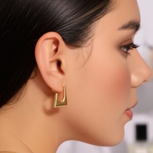 Geometric Gold Earrings