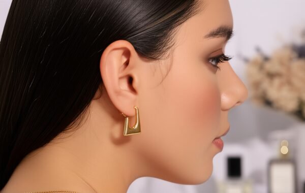 Geometric Gold Earrings