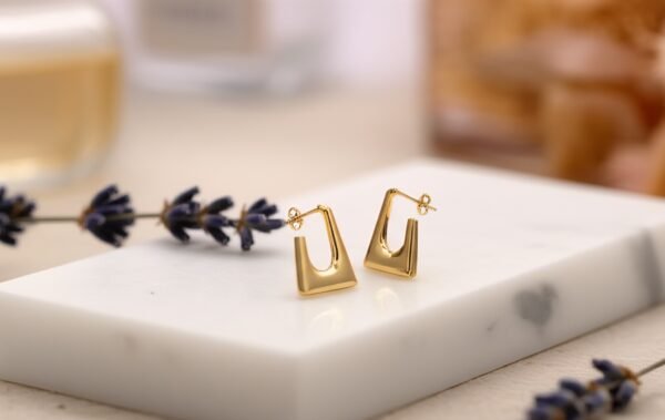 Geometric Gold Earrings