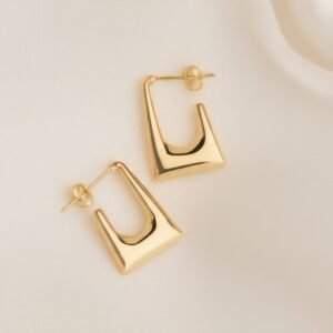 Geometric Gold Earrings