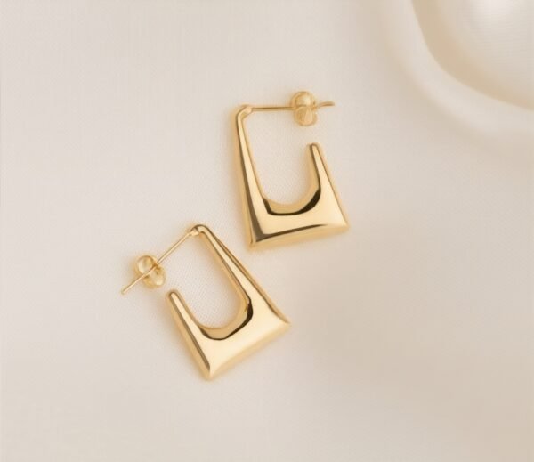 Geometric Gold Earrings