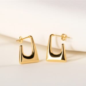 Geometric Gold Earrings