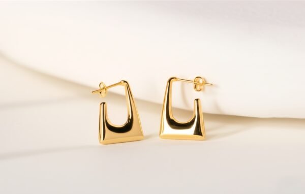 Geometric Gold Earrings