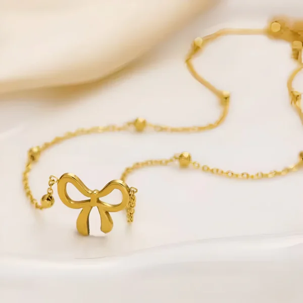 Amora Bow Necklace - Alinora Jewels - Image 2