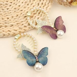Trending Elegant Butterfly Hair Bun Maker - Alinora Jewels