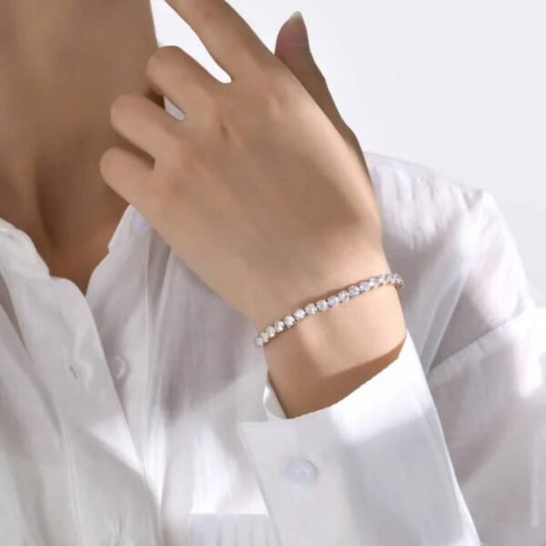 Sparkling Dazzling Diamond Bracelet - Alinora Jewels - Image 2