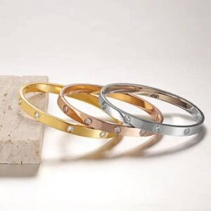 Iconic 18k Gold Plated Cartier Style Bracelet - Alinora Jewels