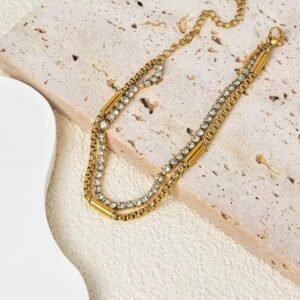 Double Layered Diamond Bracelet