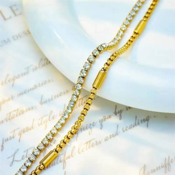 Double Layered Diamond Bracelet