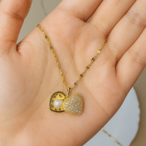 18k gold plated bow charm pendant