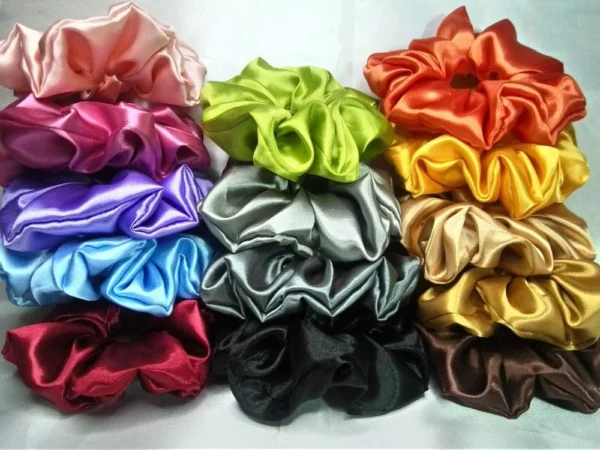 Vibrant Multicolour Hair Scrunchies - Alinora Jewels Accessories - Image 2